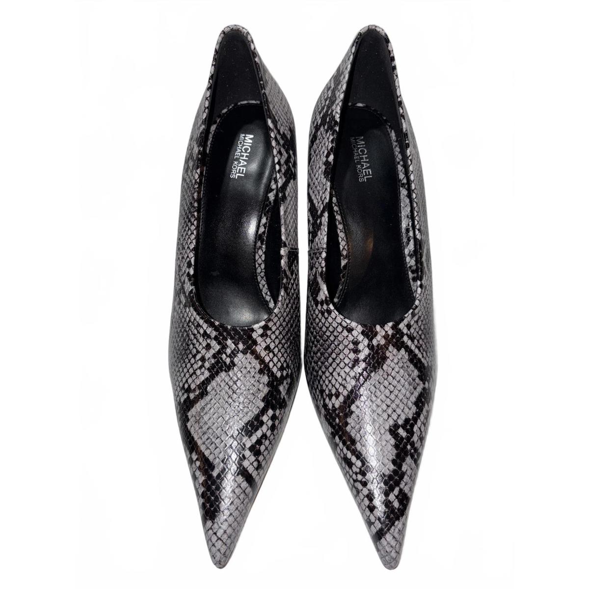 New Michael Kors Luna High Pump Serpent Leather Heels Size 10m